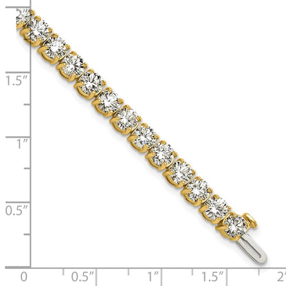 14k 14 carat Lab Grown Diamond VS/SI+ G+ Complete Tennis Bracelet