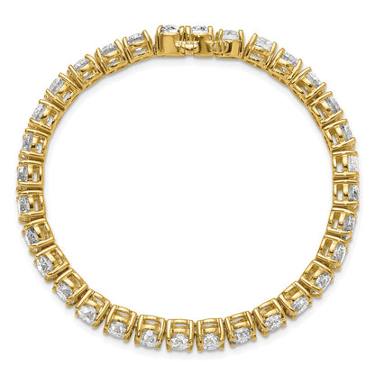 14k 16 carat Lab Grown Diamond VS/SI+ G+ Complete Tennis Bracelet