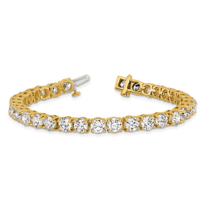 14k 16 carat Lab Grown Diamond VS+ F+ Complete Tennis Bracelet