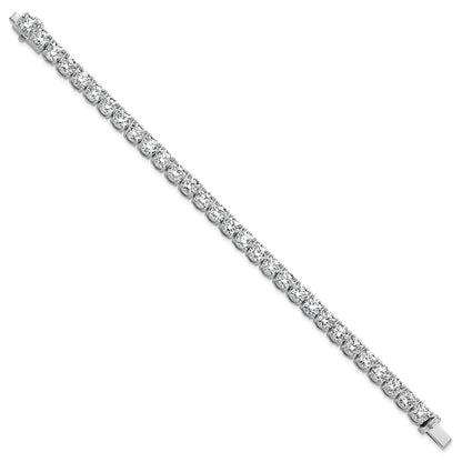 14k White Gold  22 1/2 carat Lab Grown Diamond VS+ F+ Complete Tennis Bracelet