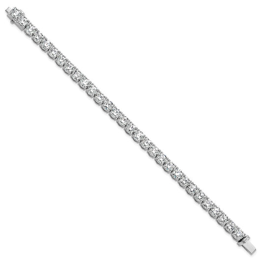 14k White Gold  22 1/2 carat Lab Grown Diamond VS+ F+ Complete Tennis Bracelet