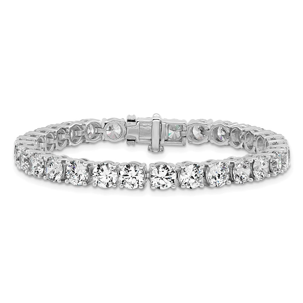 14k White Gold  22 1/2 carat Lab Grown Diamond VS+ F+ Complete Tennis Bracelet