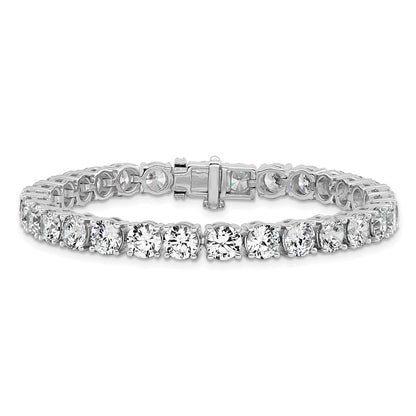 14k White Gold  22 1/2 carat Lab Grown Diamond VS+ F+ Complete Tennis Bracelet