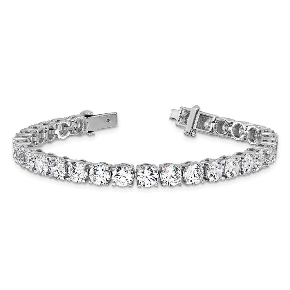 14k White Gold  22 1/2 carat Lab Grown Diamond VS+ F+ Complete Tennis Bracelet