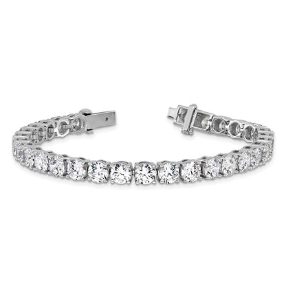 14k White Gold  22 1/2 carat Lab Grown Diamond VS+ F+ Complete Tennis Bracelet