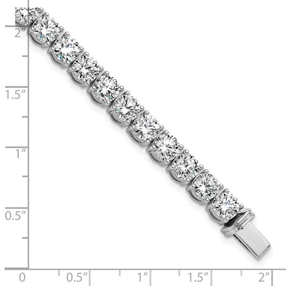 14k White Gold  22 1/2 carat Lab Grown Diamond VS+ F+ Complete Tennis Bracelet