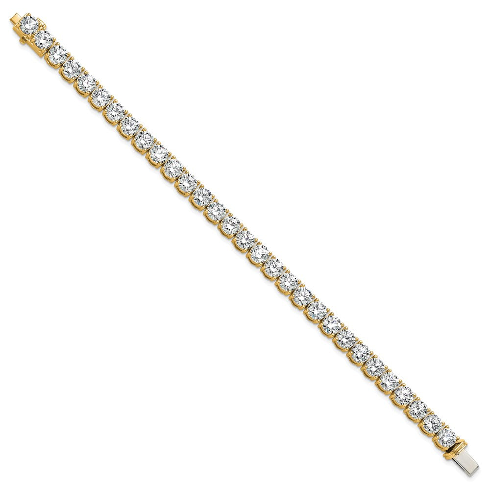 14k 22 1/2 carat Lab Grown Diamond VS+ F+ Complete Tennis Bracelet