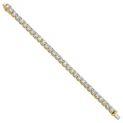 14k 22 1/2 carat Lab Grown Diamond VS+ F+ Complete Tennis Bracelet