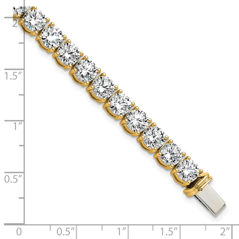 14k 22 1/2 carat Lab Grown Diamond VS+ F+ Complete Tennis Bracelet