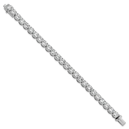 14k White Gold  25 carat Lab Grown Diamond VS/SI+ G+ Complete Tennis Bracelet