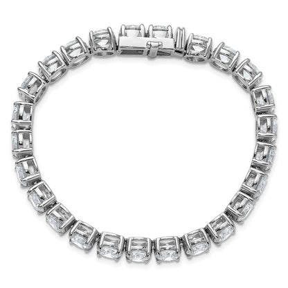 14k White Gold  25 carat Lab Grown Diamond VS/SI+ G+ Complete Tennis Bracelet