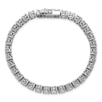 14k White Gold  11 1/8 carat Lab Grown Diamond VS+ F+ Complete Tennis Bracelet
