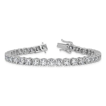 14k White Gold  11 1/8 carat Lab Grown Diamond VS+ F+ Complete Tennis Bracelet