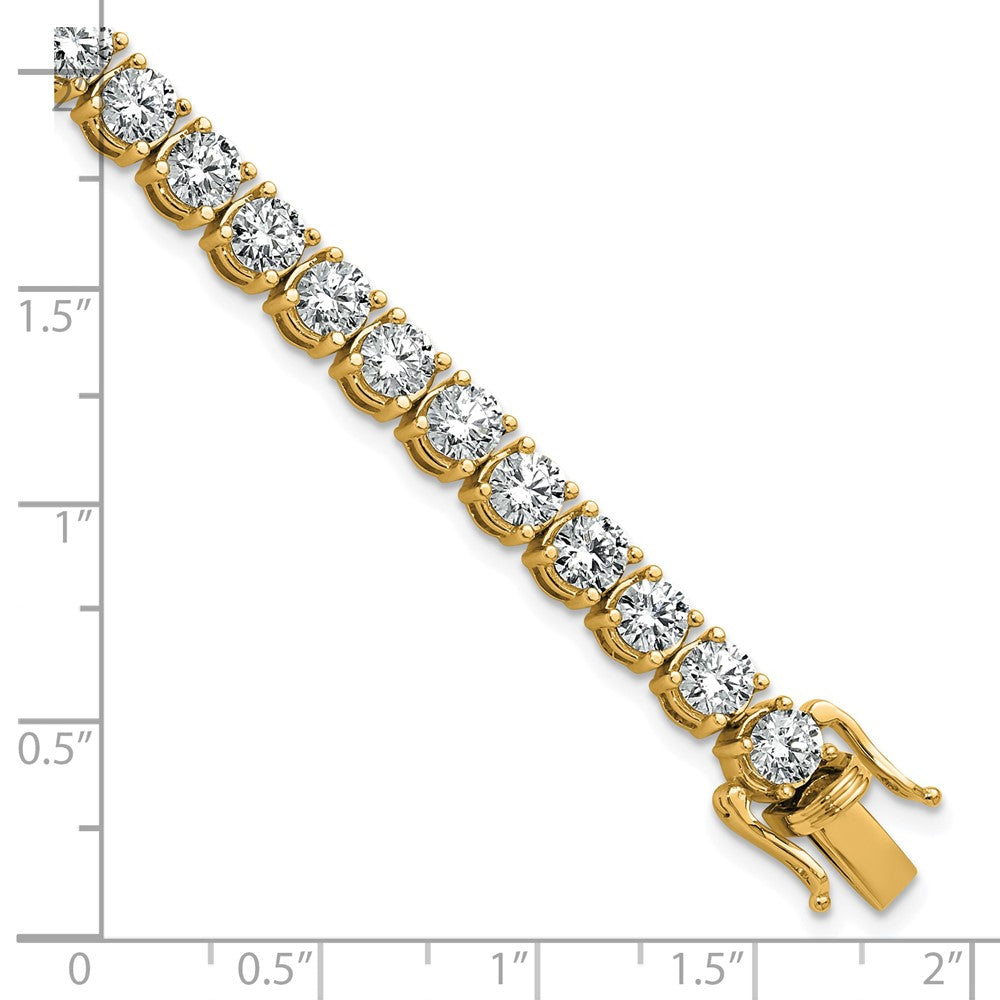 14k 11 1/8 carat Lab Grown Diamond VS/SI+ G+ Complete Tennis Bracelet