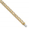 14k 6 1/2 carat Lab Grown Diamond VS/SI+ G+ Complete Emerald Bezel Set Tennis Bracelet