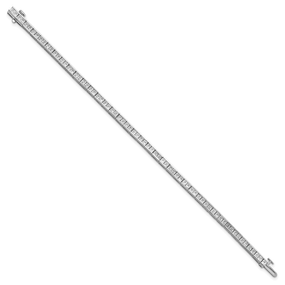 14kw 6 carat Lab Grown Diamond VS/SI+ G+ Complete Princess Tennis Bracelet