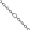 14k White Gold 1 3/8 carat Lab Grown Diamond VS/SI+ G+ Complete 7 inch with 1 inch extension Bracelet