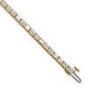 14k 7 carat Lab Grown Diamond VS/SI+ G+ Complete Emerald Tennis Bracelet