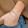 14k White Gold 1 carat Lab Grown Diamond VS/SI+ G+ Bangle Bracelet