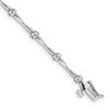 10k White Gold 1/4 carat Diamond 7 inch Tennis Bracelet