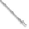 10k White Gold 1/2 carat Diamond 7 inch Tennis Bracelet