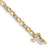 10k 1/6 carat Diamond Infinity Link 7 inch Bracelet