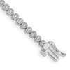 10k White Gold Illusion Setting 1 carat Diamond 7 inch Tennis Bracelet