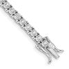 10k White Gold Illusion Setting 1 carat Diamond 7 inch Tennis Bracelet