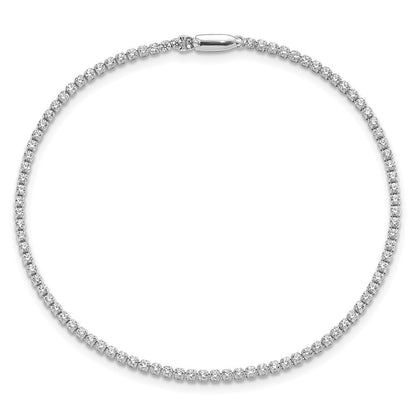 14k White Gold 1 1/3 carat Lab Grown Diamond VS/SI+ G+ Complete Round Tennis Bracelet
