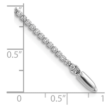 14k White Gold 1 1/3 carat Lab Grown Diamond VS/SI+ G+ Complete Round Tennis Bracelet