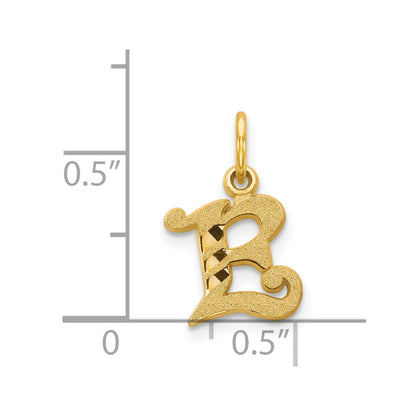 14k Letter E Initial Charm