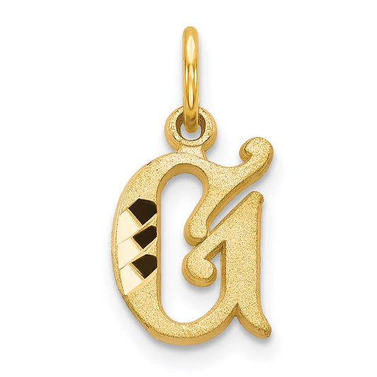 14k Letter G Initial Charm