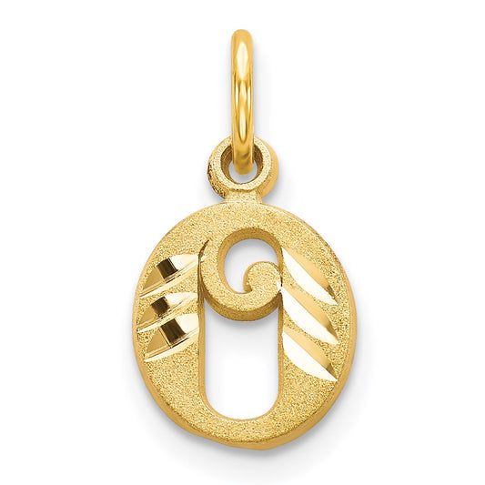14k Letter Q Initial Charm