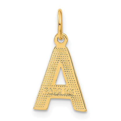 14k Letter A Initial Charm