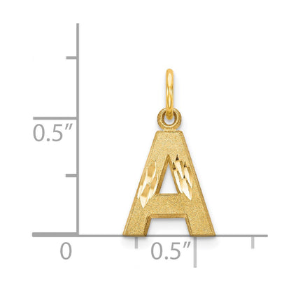 14k Letter A Initial Charm