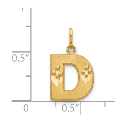 14k Letter D Initial Charm
