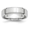 Chisel Cobalt Satin and Polished Beveled Edge 6mm Band