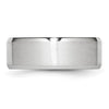 Chisel Cobalt Satin and Polished Beveled Edge 8mm Band