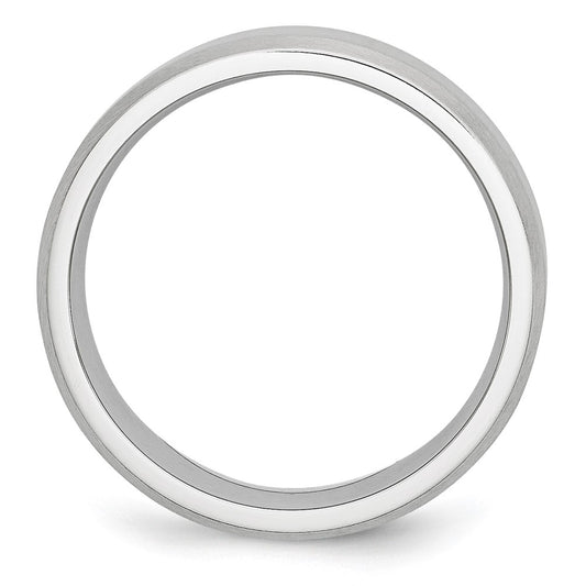 Chisel Cobalt Beveled Edge Satin 7mm Band