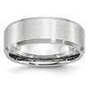 Chisel Cobalt Beveled Edge Satin 8mm Band