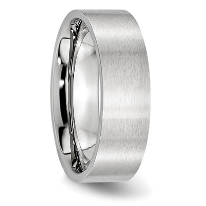 Chisel Cobalt Flat Satin 7mm Band