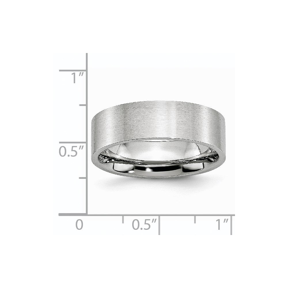 Chisel Cobalt Flat Satin 7mm Band