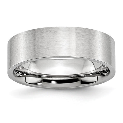 Chisel Cobalt Flat Satin 7mm Band