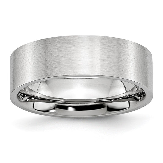 Chisel Cobalt Flat Satin 7mm Band