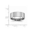 Chisel Cobalt Flat Satin 8mm Band