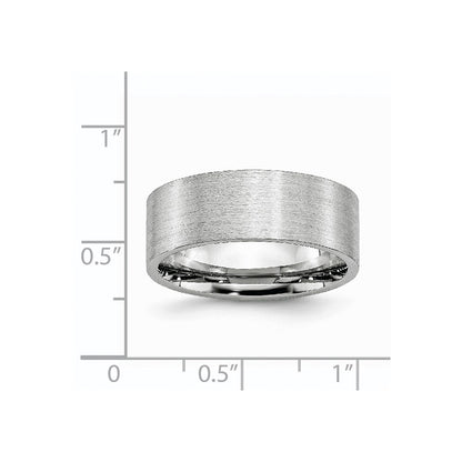 Chisel Cobalt Flat Satin 8mm Band