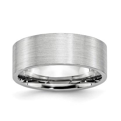 Chisel Cobalt Flat Satin 8mm Band