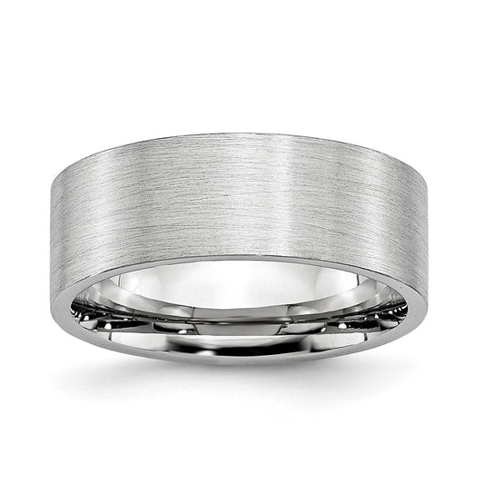 Chisel Cobalt Flat Satin 8mm Band