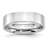 Chisel Cobalt Flat Polished 6mm Band