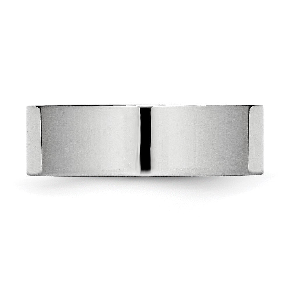 Chisel Cobalt Flat Polished 7mm Band